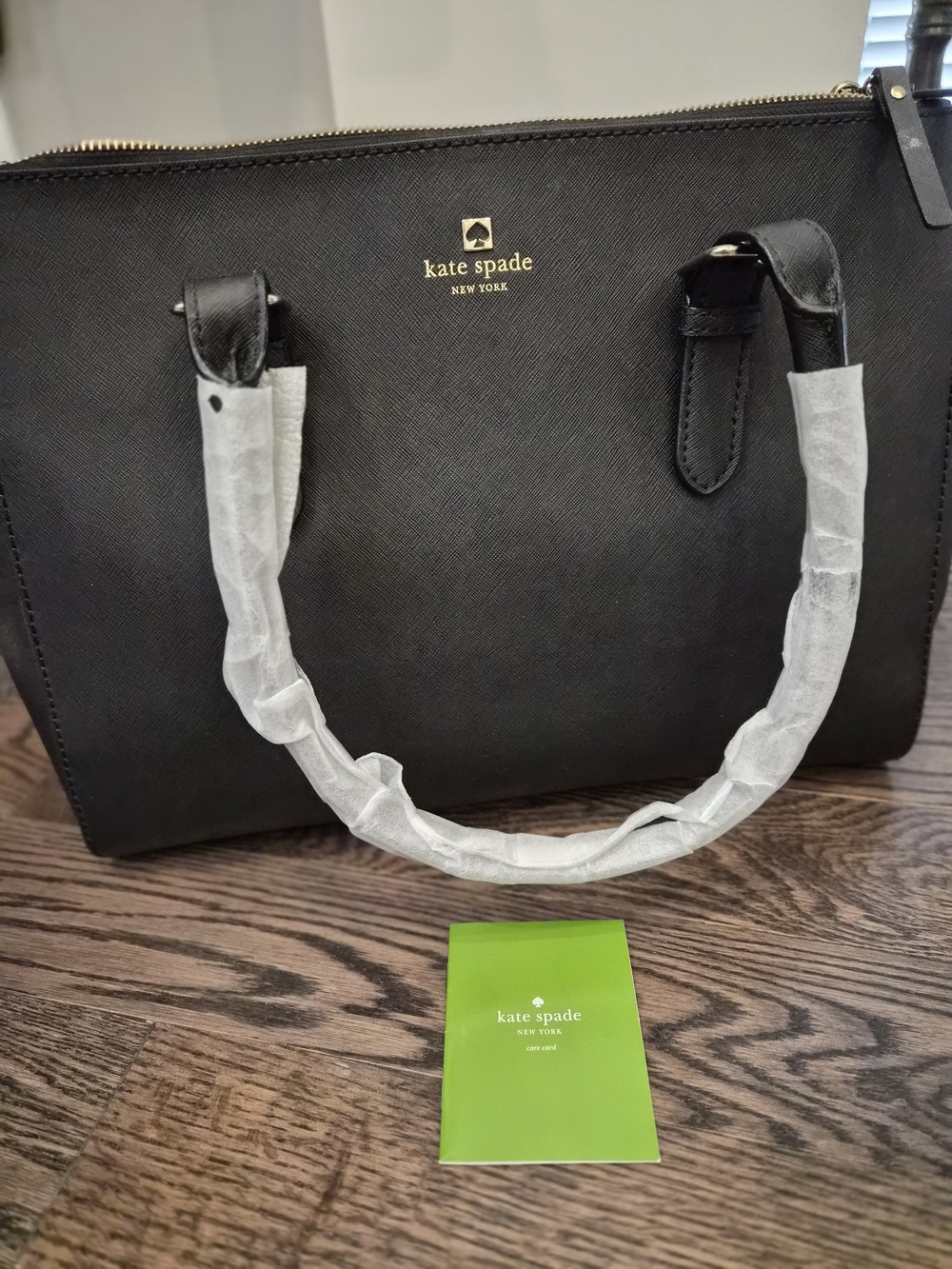 kate spade New York Black Saffiano Leather Satchel